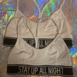 “STAY UP ALL NIGHT” Bralettes